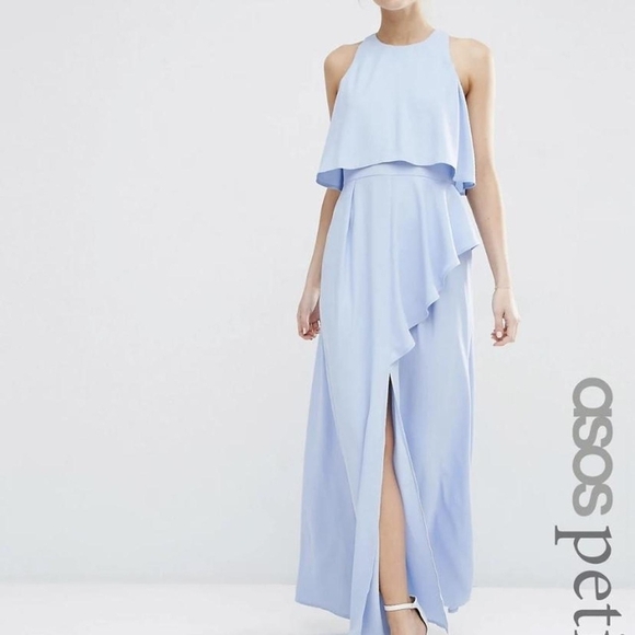 ASOS Light Periwinkle Blue Sleeveless Formal Prom Dress - Size 2 - Picture 9 of 10